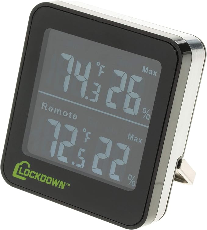 LOCKDOWN Digital Hygrometer by Lockdown