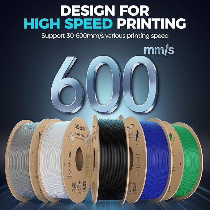 Creality PETG Filament, Hyper 1.75 mm 1 kg PETG: High-Speed 3D Printer Filament - Image 2