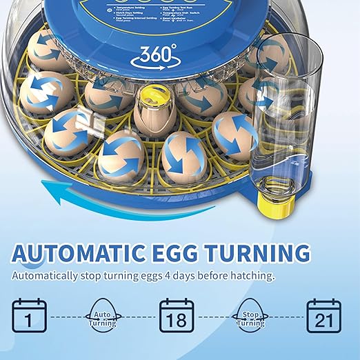 18 Egg Incubator with Automatic Egg Turning & Humidity Control - Image 4
