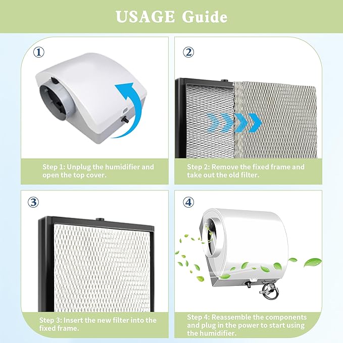 HC22P Humidifier Filter Pad Replacement, 4 Pack Compatible - Image 5