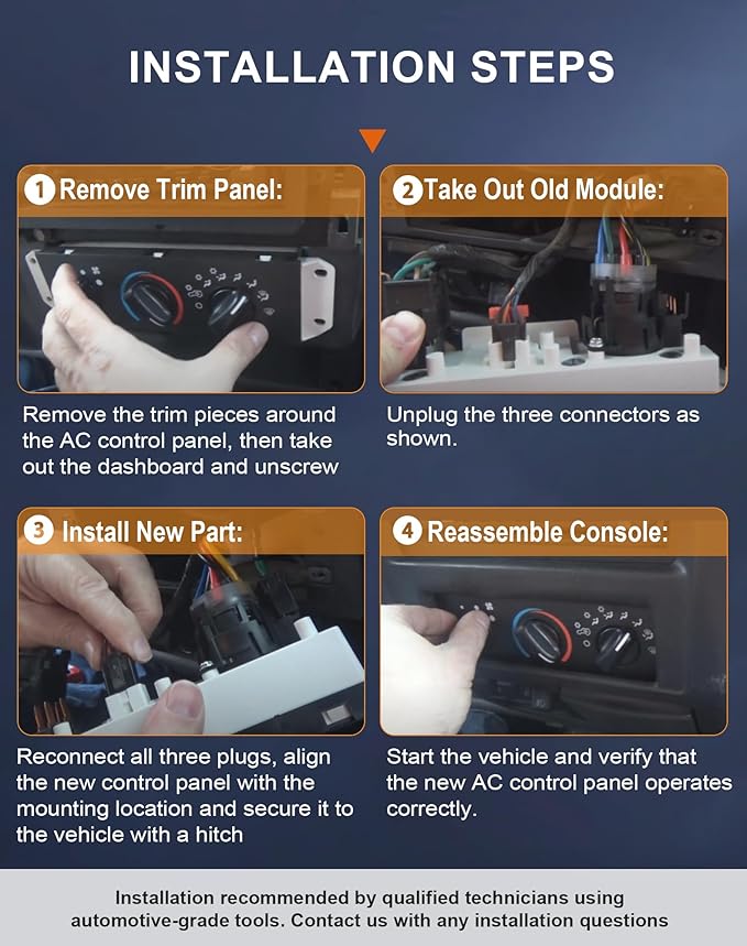 Flecto HVAC A/C Heater Climate Control Panel - Image 7