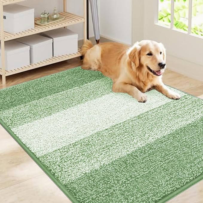 Smiry Dog Door Mat for Muddy Paws, Absorbs Moisture and Dirt, Low-Profile by Smiry
