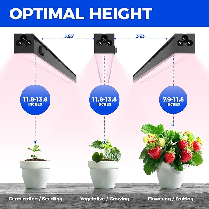 Barrina 1ft Grow Lights for Indoor Plants Full Spectrum, LED Grow Lamp - Image 6