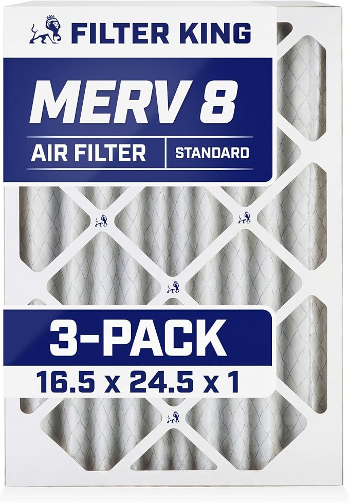 Filter King 16.5x24.5x1 Air Filter Dust & Allergy Control AC Furnace Filters by FilterKing
