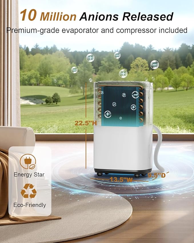 4800 Sq. Ft. Dehumidifier for Basement, 50 Pint Quiet Dehumidifiers for Home - Image 7