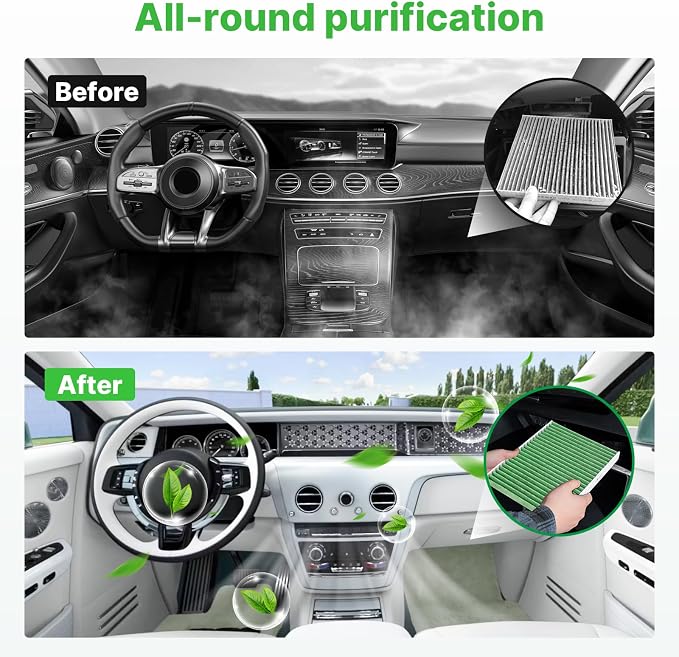 Engine+Cabin Air Filters Kit Fit - Image 4