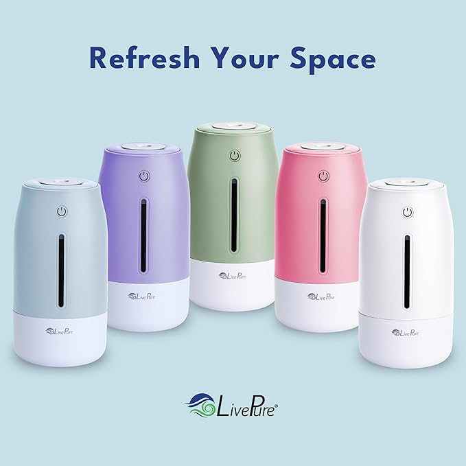 LivePure Cool Mist Humidifiers for Bedroom. Small Humidifier for Babies - Image 7