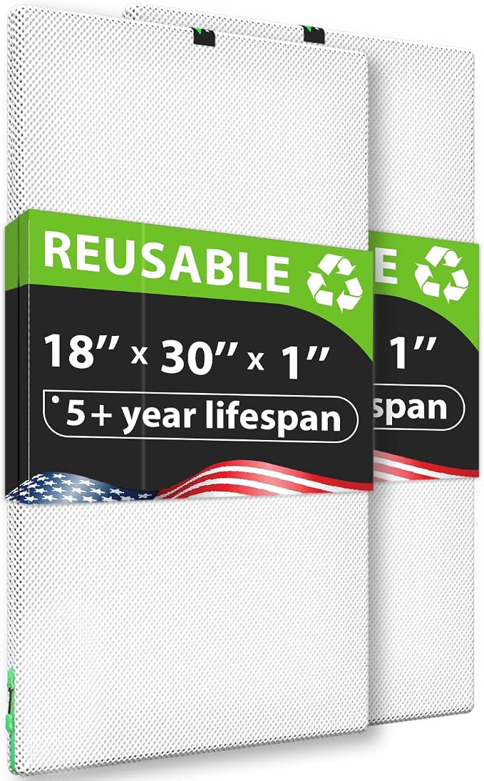 REair 18x30x1 Air filter Pro Kit, Washable and Reusable Air Filter 18x30x1 by Reair