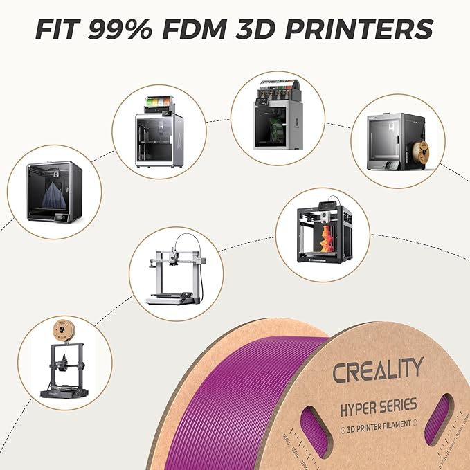 Official Creality Hyper PLA Filament 1.75mm, High Speed PLA 30-600mm/s Rapid 3D - Image 8