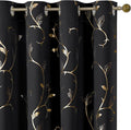BUHUA Black Blackout Curtains by BUHUA