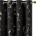 BUHUA Black Blackout Curtains by BUHUA