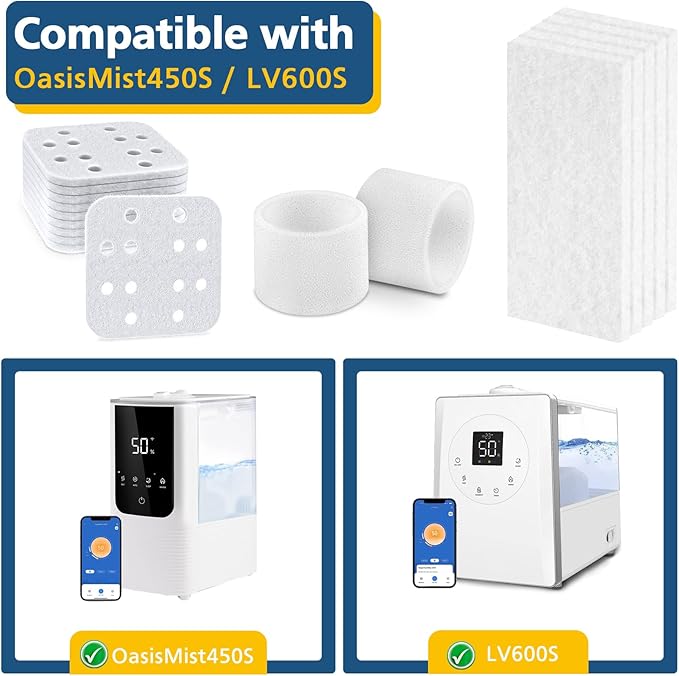 10 Pack Humidifier Replacement Filters, 10 Pack Absorption Pads and 10 Pack - Image 2