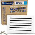 10x6 Inch Air Return Vent Cover Decorative – Premium Aluminum AC Vent Cover by LAMINAIRE
