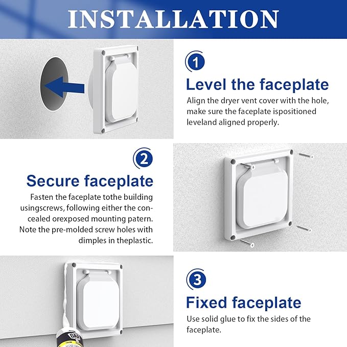 Dryer Vent Cover Outside 4 inch, Magnetic Door Design, Durable Airflow Vent - Image 5