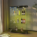 Yoluckea 3-Shelf Glass Display Cabinet by Yoluckea