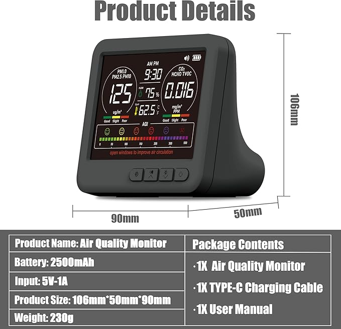 Professional Indoor Air Quality Monitor - Image 6