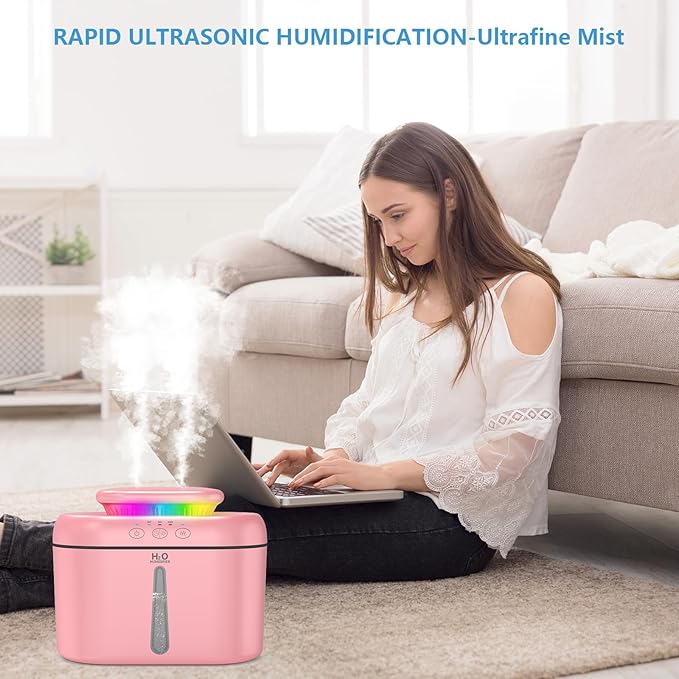 SZO Humidifiers for Bedroom, 2.5L Capacity, Auto Shut-Off, 16 dB Quiet - Image 3