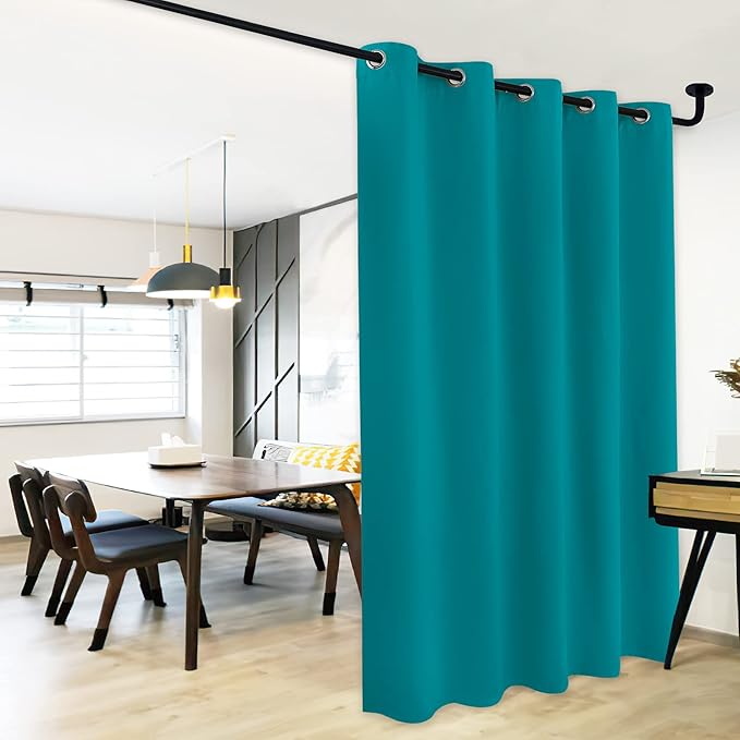 NICETOWN Peacock Teal Bedroom Blackout Curtain Panel, 1 Panel, 70 x 84 inch by NICETOWN