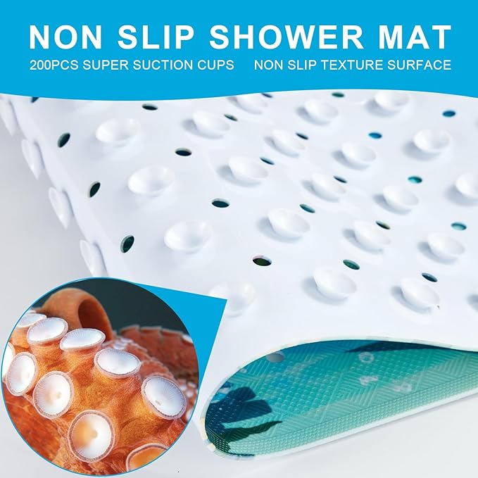 XIYUNTE Baby Bath Mat for Tub Non Slip Kids Bath Mat - Image 3