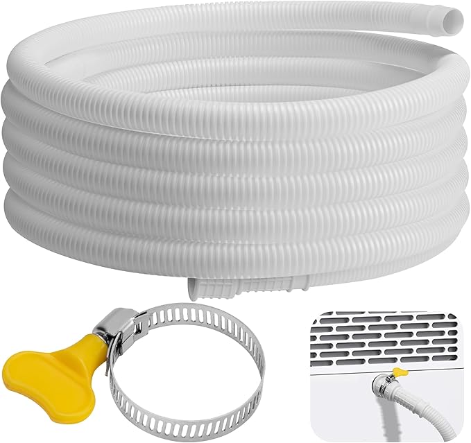 16.5 Ft Dehumidifier Drain Hose 3/4" FHT- Cuttable Leakproof Dehumidifier by Nkiy+Quen