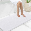 Smiry Luxury Chenille Bathroom Rugs 47x20, Extra Soft and Absorbent Shaggy Bath by Smiry