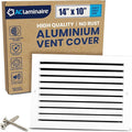 14x10 Inch Air Return Vent Cover Decorative – Premium Aluminum AC Vent Cover by LAMINAIRE