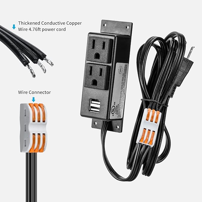 Gun Safe Power Outlet Kit, Briidea Gun Safe Accessory Electrical Outlet - Image 4