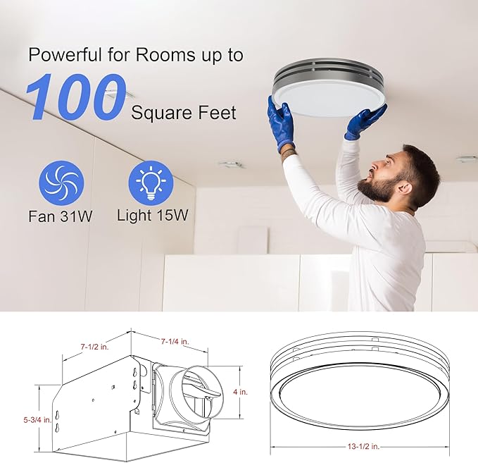 Akicon Bathroom Exhaust Fan - Image 2