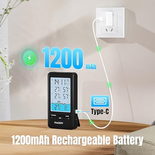 Raddy PT-3 Wi-Fi Pool Thermometer Floating Easy Read - Image 5