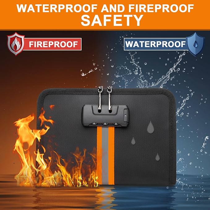 Fireproof Money Bag, Money Bag - Image 2