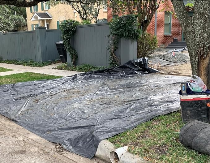 Roly Poly - Black Plastic Sheeting - 6 mil - Polyethylene Heavy Duty Roll - Tarp - Image 4