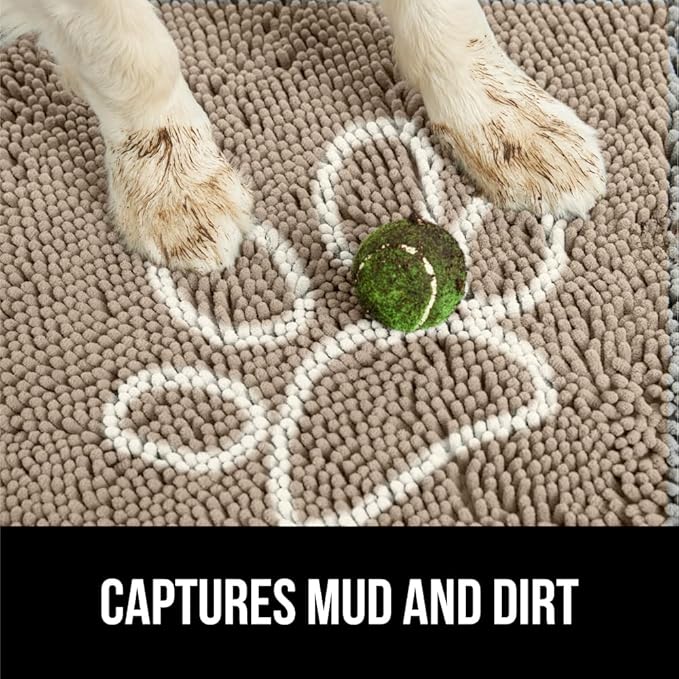 GORILLA GRIP SOAKSTOPPER Dog Door Mat, 35x24 Machine Washable Rug Absorbent - Image 3