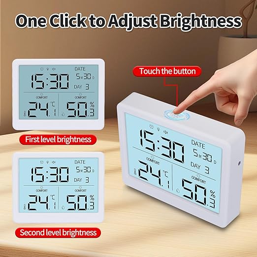 Indoor Digital Thermometer & Humidity Meter, Home Hygrometer Temperature Gauge - Image 4