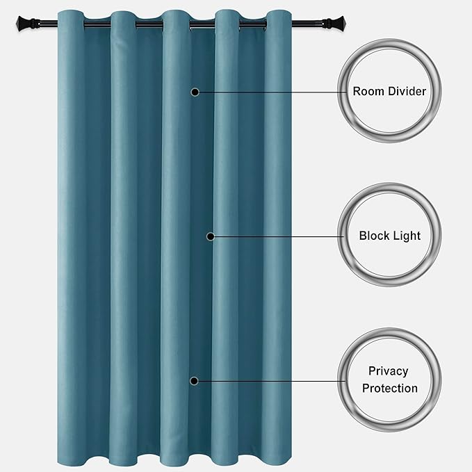 DWCN Blackout Curtain Panel for Bedroom - Image 5