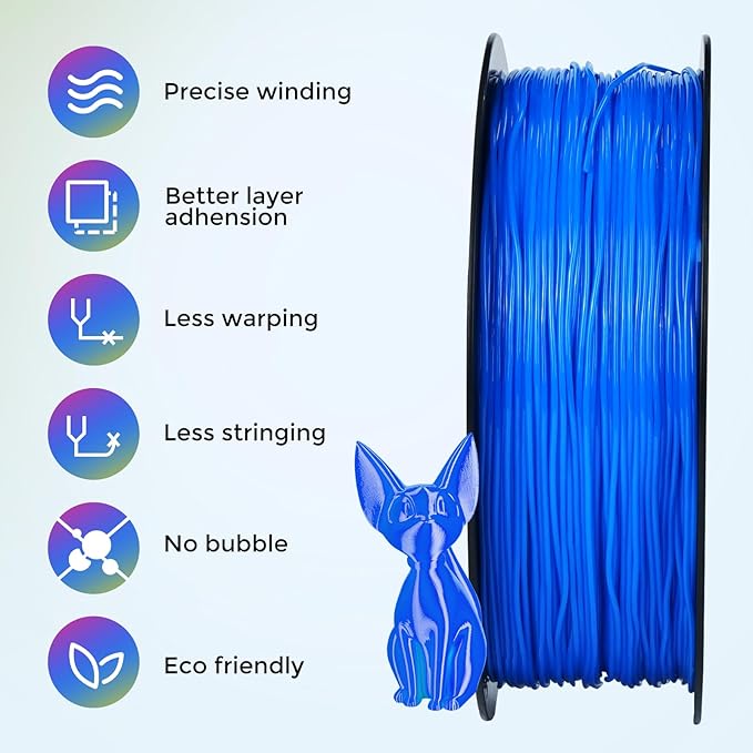 Comgrow TPU Filament 1.75, 3D Printing Filament, Flexible 3D Printer Filament - Image 3