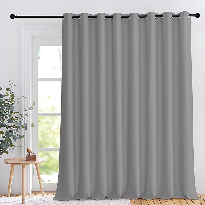 NICETOWN Patio Door Curtain 108 inches Long, Light Blocking Room Divider Extra by NICETOWN