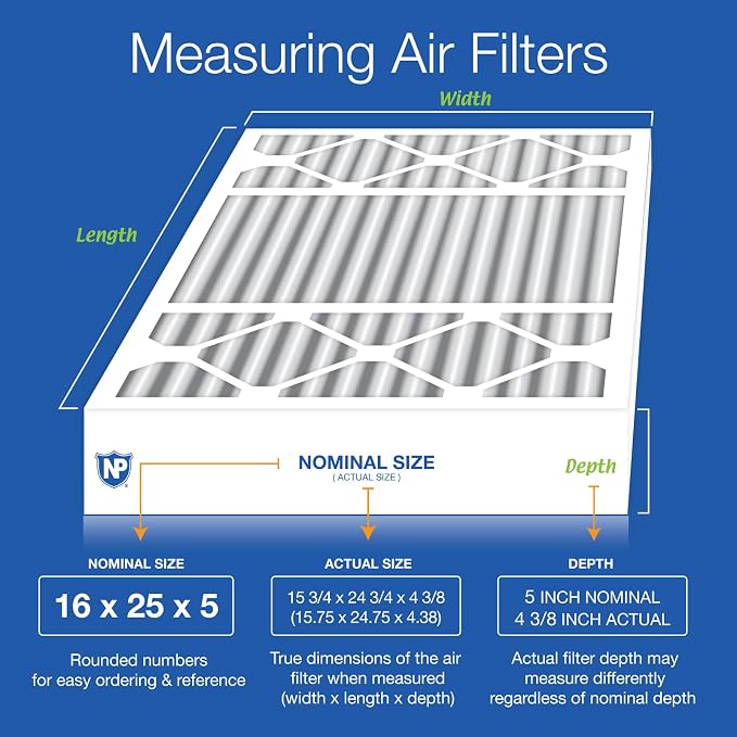 Nordic Pure 16x25x5 Honeywell/Lennox Replacement MERV 15 Air Filter 1 Pack | - Image 2