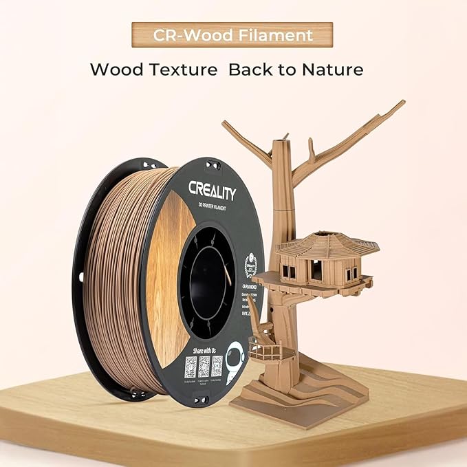 Official CREALITY Wood Filament PLA 1.75 mm, Woods 3D Printer Filament - Image 2