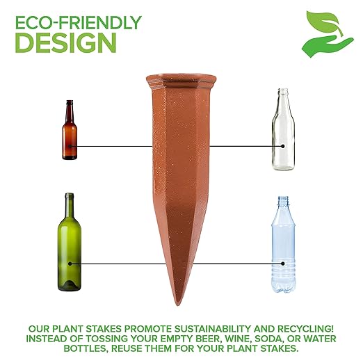 Modern Innovations Ceramic Terracotta Self Watering Spikes Vacation Automatic - Image 5