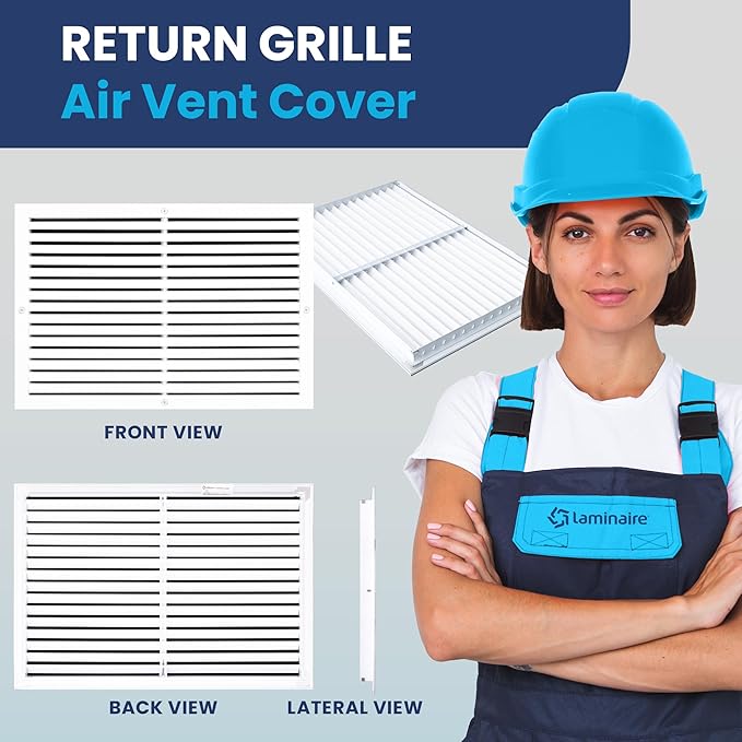 24x16 Inch Air Return Vent Cover Decorative – Premium Aluminum AC Vent Cover - Image 2