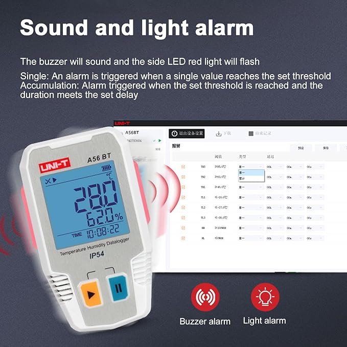 BT Temperature Humidity Data Logger Smart Thermometer Hygrometer 64000 - Image 5