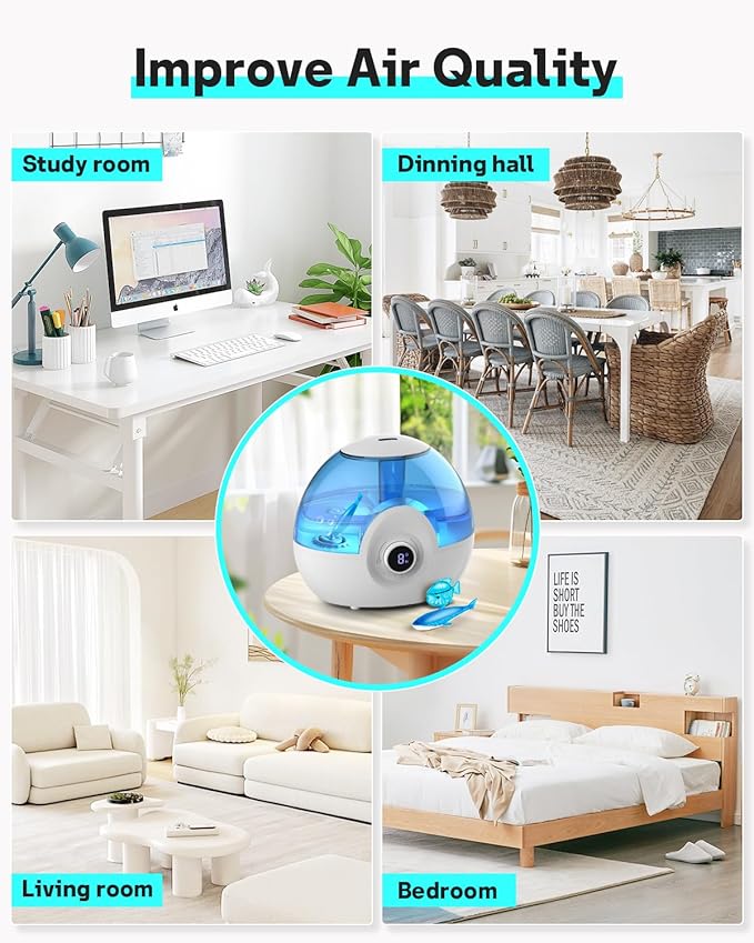 Leemone Humidifier Cleaner Float Shark & Fish -Humidifier Accessories Compatible - Image 7
