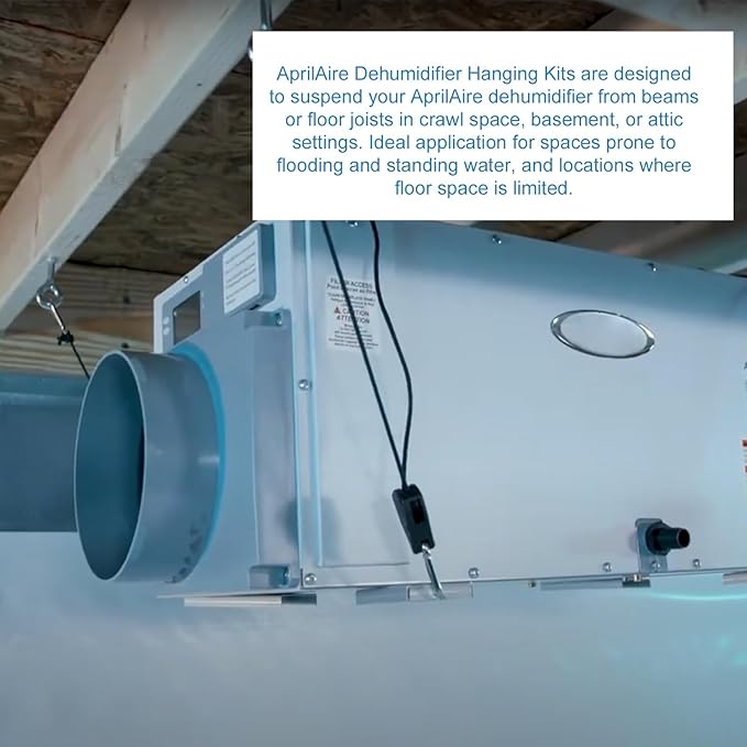 5822 Dehumidifier Hanging Kit for AprilAire Crawl Space, Whole-House - Image 2