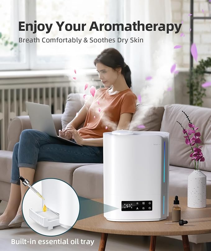 BREEZOME 6L Humidifiers for Bedroom Large Room & Essential Oil Diffuser - Image 5