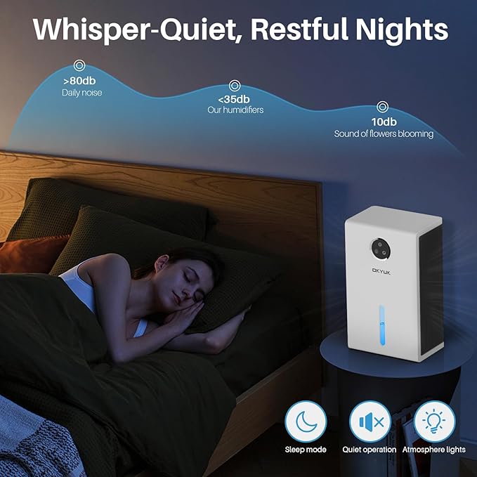 OKYUK Dehumidifier, 95 oz dehumidifiers - Image 5