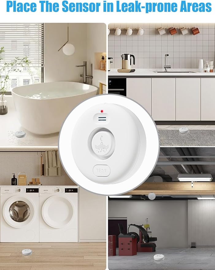 WD71 Water Leak Detector for WiFi Gateway/Hub, 120dB Adjustable Wireless Water - Image 7