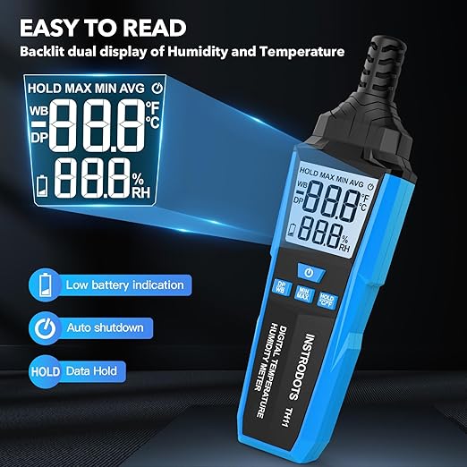 Temperature Humidity Meter, High Precision Digital Hygrometer - Image 4