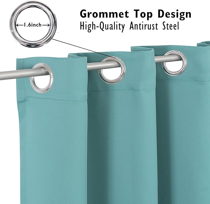 ChrisDowa Blackout Curtains 45 inches Long - Image 2