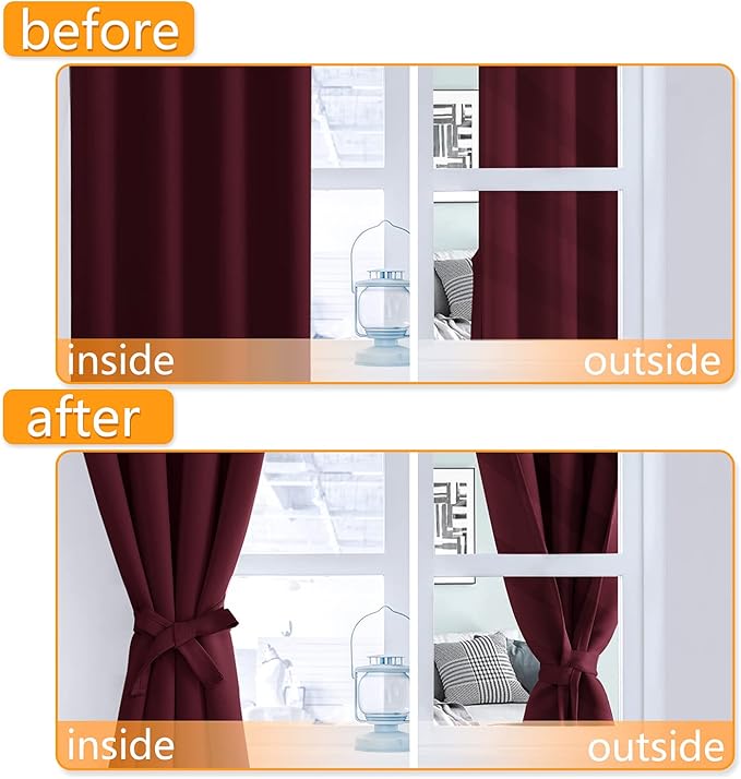 Hiasan Short Blackout Curtains for Bedroom - Image 5