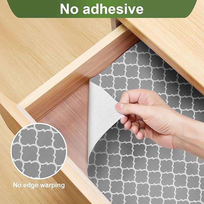 Moriah Shelf Liner Non Adhesive, Kitchen Drawer Liner Non Slip Waterproof - Image 5